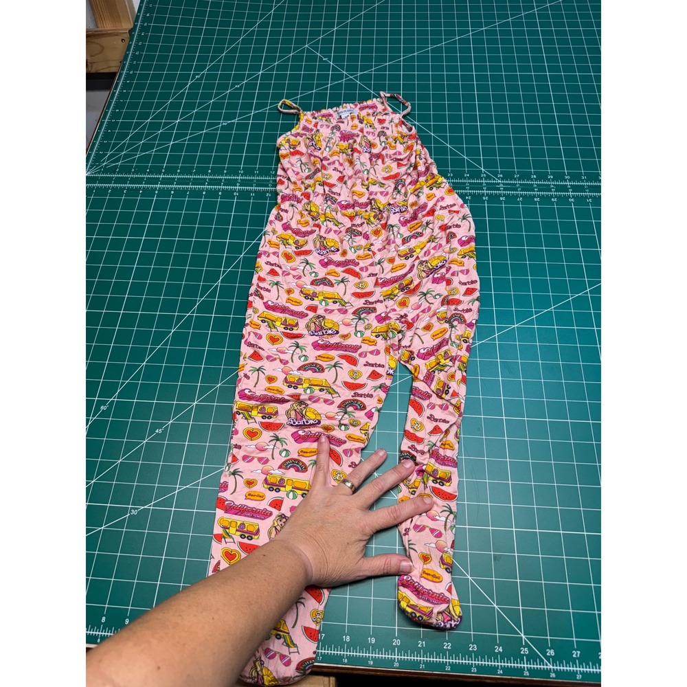 Posh Peanut Barbie California Dreamin Pink Bamboo Jumpsuit Girls 6T 3R04